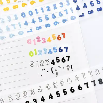 捷捷宇宙 Posle 數字符號 遮蔽膠帶 3款