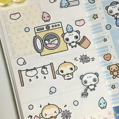 開心開心貘刷刷清潔貼紙