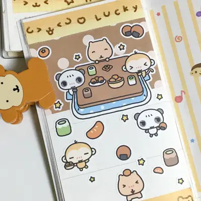 Happy Happy Moo 火鍋桌 橘子 美味 貼紙