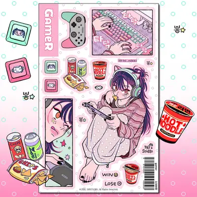 白九三工作室 GAMER 貼紙