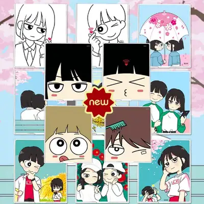 [Love Revolution] Folding Square Mirror 14 Types / Webtoon Mirror / Desk Mirror