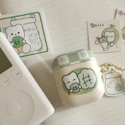 [ヒナクウ]メロンパン AirPods / Buds ケース 5type