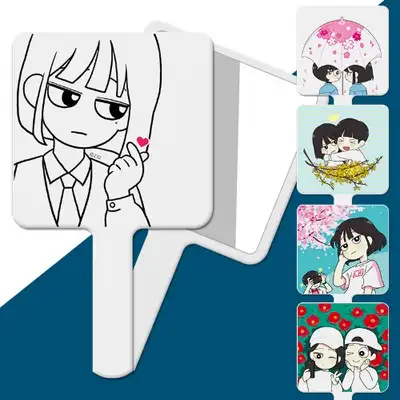 Love Revolution Yeon-hyeok Square Mirror with Handle - 15 Types