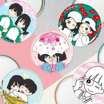 [Love Revolution] Yeon Hyuk Round Pin Mirror 75mm 26 Types
