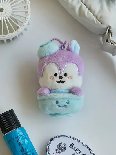 BT21 MANG RJ Welcome Party ご飯茶碗 ぬいぐるみ キーリング - S