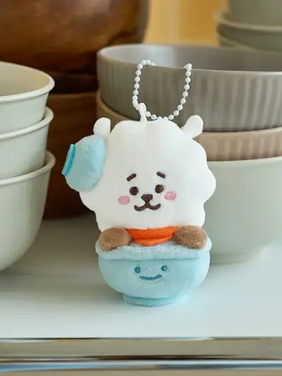 BT21 RJ Welcome Party ご飯茶碗 ぬいぐるみ キーリング - S