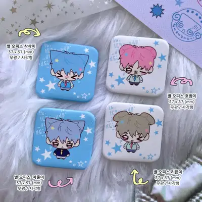 맹수상店 オフィス ドット星 ピンバッジ 4タイプ