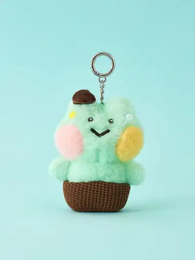 ラインフレンズ ミニニ レニニ アイスクリーム ミントチョコ キーリング
