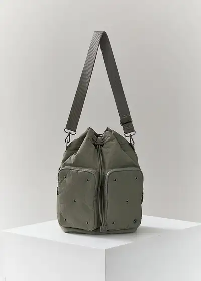 COLLER バケットバッグ L モスグリーン