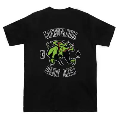 [Windbreaker] Windbreaker Webtoon Monster Black Short-Sleeve T-Shirt