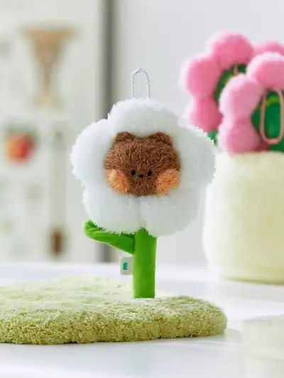 ラインフレンズ ミニニ フラワー ブニニ ぬいぐるみキーリング