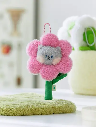 ミニニ フラワー ニャギ ぬいぐるみキーリング