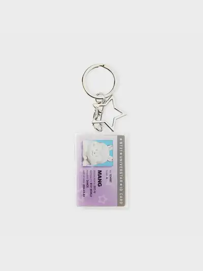 BT21 MANG シルバーエディション IDカード アクリルキーリング
