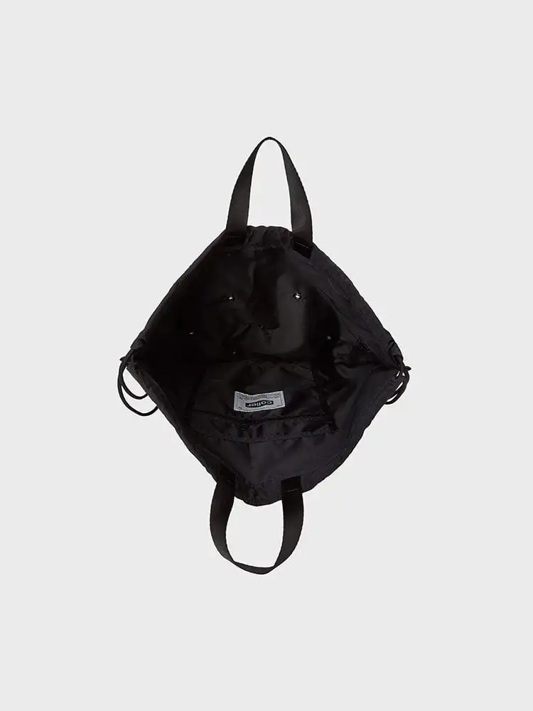 コーレ ドロー ストリングバッグ シェイド ブラック — 7