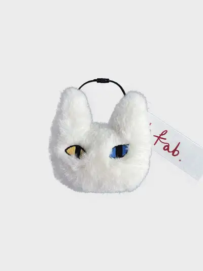 ABフェブ ビッグキャット キーリング White Odd