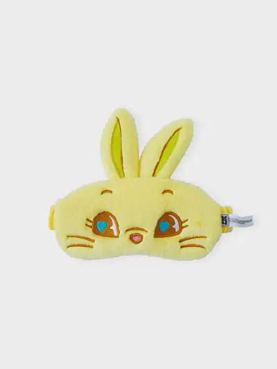 TOKKI ぬいぐるみ素材 睡眠アイマスク (YELLOW)