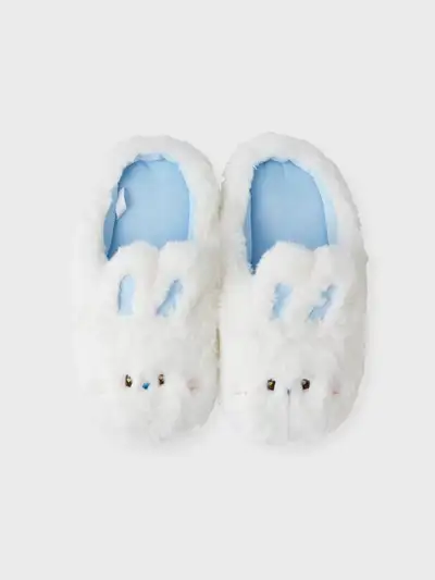 bunini毛绒室内鞋 (WHITE)