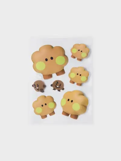 BT21 SHOOKY ビッグ&タイニー リムーバブルステッカー