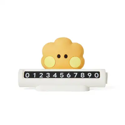 BT21 SHOOKY ミニニ 車載フィギュア 番号案内板