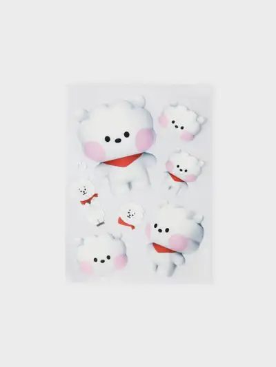BT21 RJ ビッグ&タイニー リムーバブルステッカー