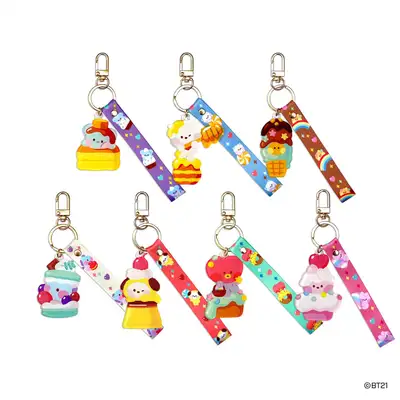 BT21 MININI RJ Acrylic Strap Keyring