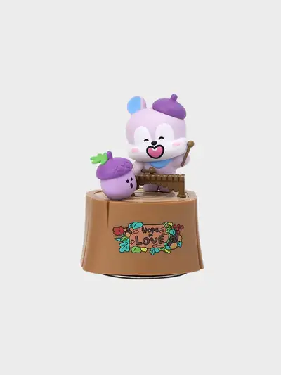BT21 MANG Hopin Love Music Box Figurine