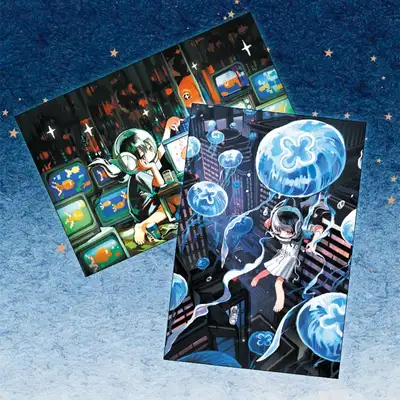 Myango Illustration Postcard 2-Type Set | Illustration Goods