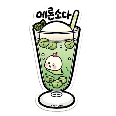 [K ART LABEL] K0143 Melon Soda