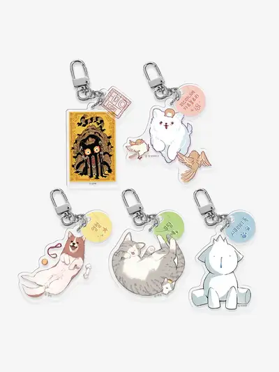 Animals Animal Acrylic Keyring