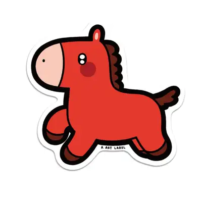 [K ART LABEL] K0127 2026 Red Horse