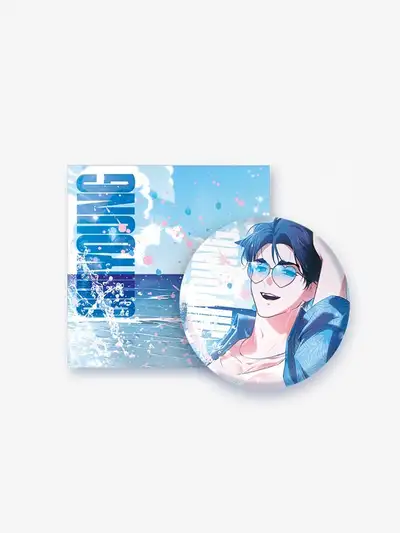 Don't Touch the Puppy Can Badge SUMMER ver.