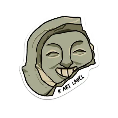 [K ART LABEL] K0125 Laughing Roof Tile