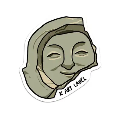 [K ART LABEL] K0124 Smiling Roof Tile