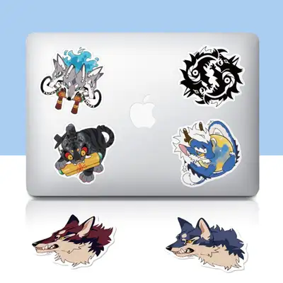[MU 無] Illustration Piece Sticker Pack 6 Types 2 Set