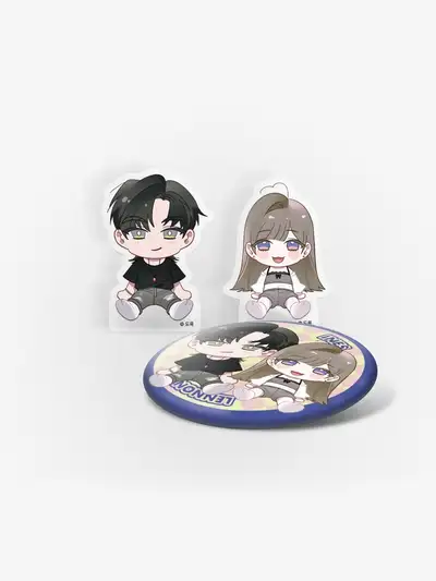 Dreaming Triangle Acrylic Block, Can Badge