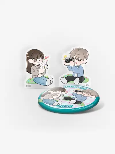 Prosperous Romance Acrylic Block and Can Badge
