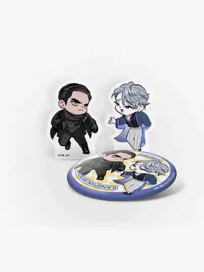 Moonquake Acrylic Block, Can Badge
