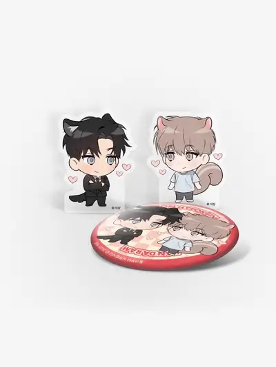 Let's Start with Cohabitation Acrylic Block, Can Badge