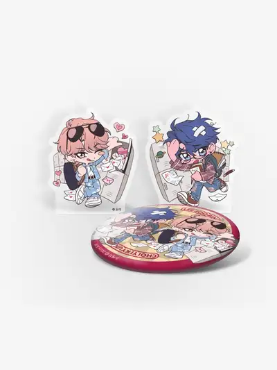 Sketch Acrylic Block, Can Badge