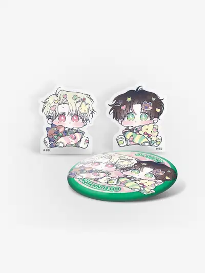 Twist Upon Twist Upon Twist Acrylic Block, Can Badge
