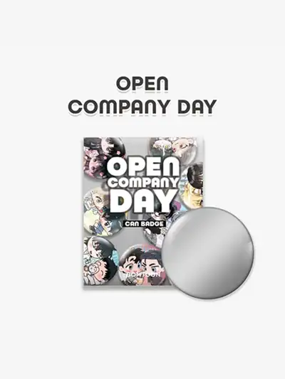 Open Company Day Can Badge Spring Toon Ver.