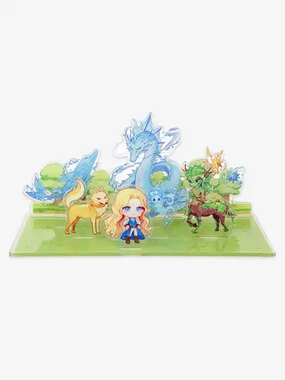 Blonde Spiritist Acrylic Diorama