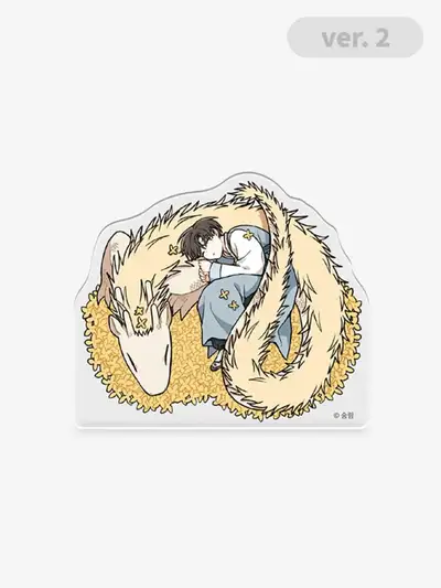 A Path Where Forsythias Fall Acrylic Block ver.2