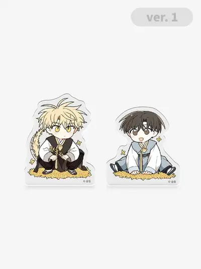 "A Path Where Forsythia Petals Fall" Acrylic Block ver.1