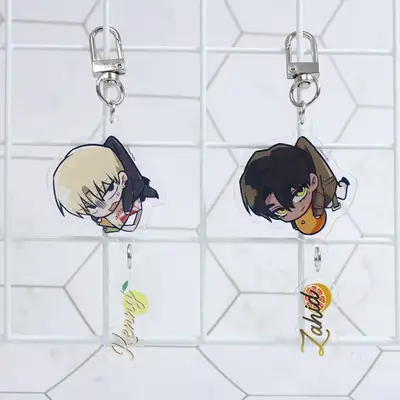 [Roommate Does XX Too Much] 2-Tier Dangling Acrylic Keyring 2 Types