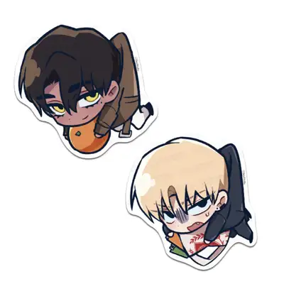 [Roommate Does XX Too Much] Favorite Big Piece Sticker No.2 Dangly Dangly Set