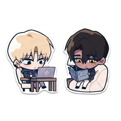[My Roommate Does XX Way Too Much] Favorite Character Big Piece Sticker No.1 Set