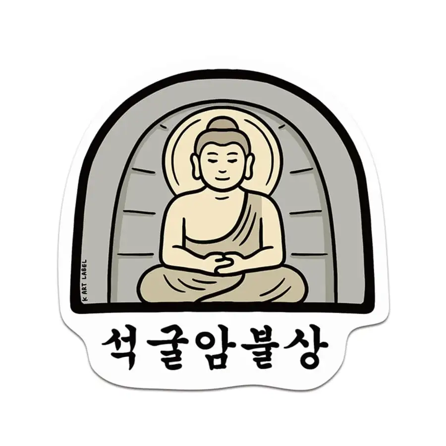 [K ART LABEL] K0107 Seokguram Buddha Statue
