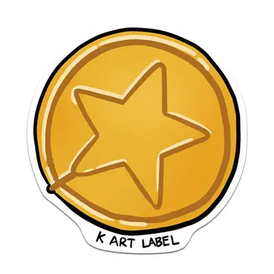 [K ART LABEL] K0092 Dalgona Star