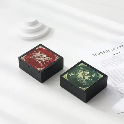 Mother-of-Pearl Lacquerware Matte Washi Mini Ring Jewelry Box